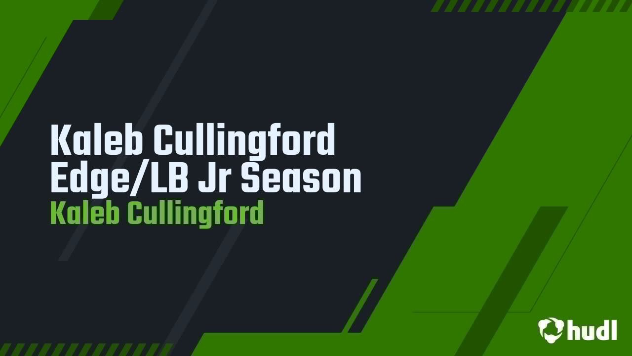 KalebCullingfo1's tweet card. Kaleb Cullingford Edge/LB Jr Season