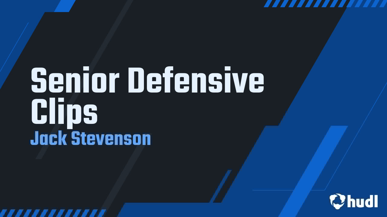 JStevenson3553's tweet card. Senior Defensive Clips