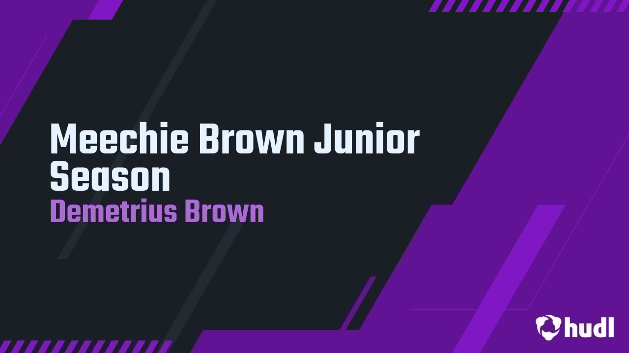 HoopMeech's tweet card. Meechie Brown Junior Season