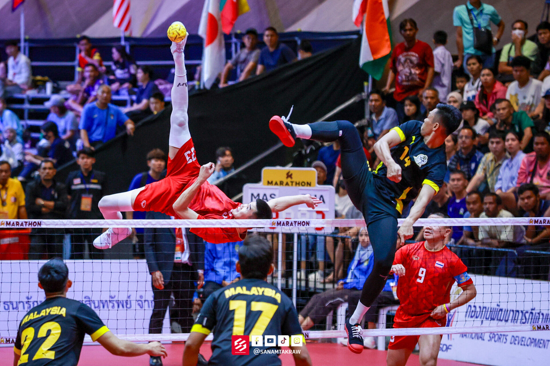 vocketfc's tweet card. Kemuncak Kejohanan Dunia Sepaktakraw Piala Raja Thai 2025 menyaksikan Malaysia bakal membuat perhitungan dengan Thailand dalam final acara regu berpasukan
