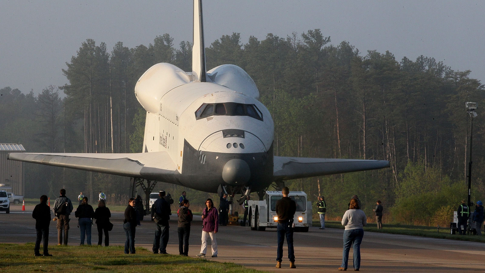 Vet55Old's tweet card. When President Trump signed the "Big, Beautiful Bill" into law, he also set aside $85 million for a Congress-authorized heist of the Space Shuttle Discovery.