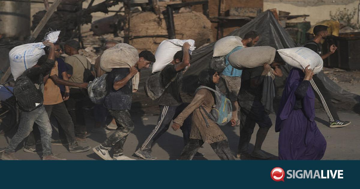 Sigmalivecom's tweet card. Αίγυπτος: Φορτηγά με ανθρωπιστική βοήθεια άρχισαν να κινούνται προς τη Γάζα