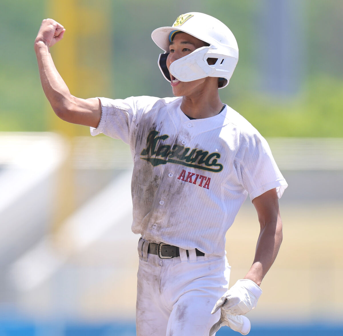 light_ming_777's tweet card. 　創立２年目の鹿角が昨夏の準優勝校で秋の県王者・秋田商に勝利。初の決勝進出を決めた。