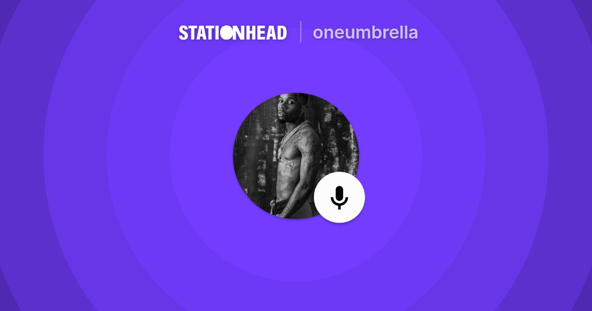 Bstang_'s tweet card. Listen to oneumbrella live on Stationhead