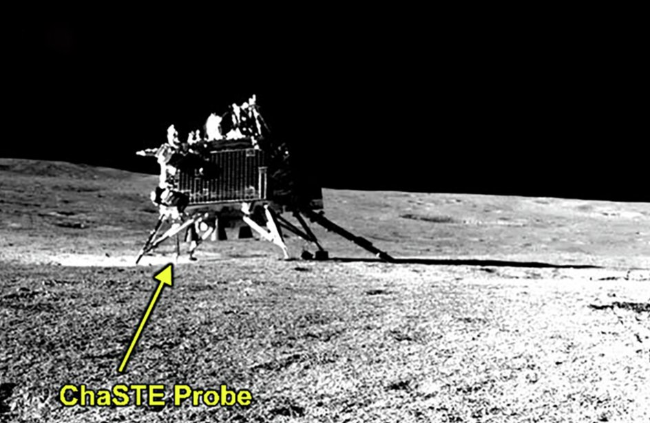 NatureInd's tweet card. Nature India - Chandrayaan-3 lander’s probe finds evidence centimetres below surface