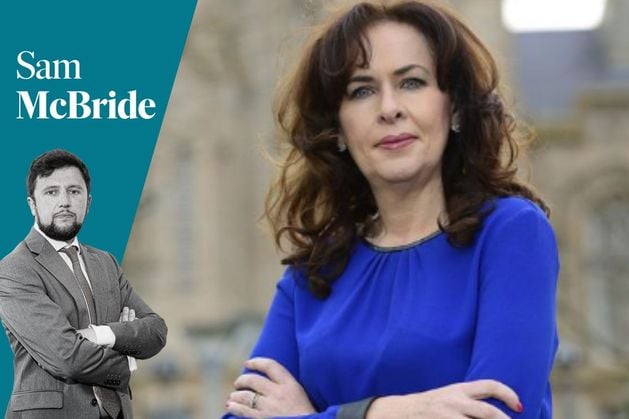 SJAMcBride's tweet card. Four weeks ago, I was on a panel at a political event in a Belfast bar.