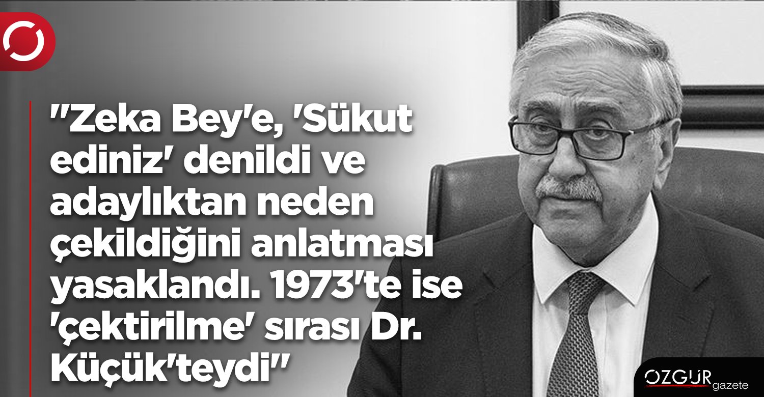 CyprusNewspaper's tweet card. Kıbrıslıtürklerin seçilmiş son toplum lideri 4. Cumhurbaşkanı Mustafa Akıncı, Türkiye'deki iktidarların her zaman Kıbrıs'ın kuzeyindeki C