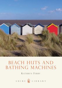lizfielding's tweet card. the history of beach huts and bathing machines and brainstorming six novellas for the anthology called Beach Hut Surprise