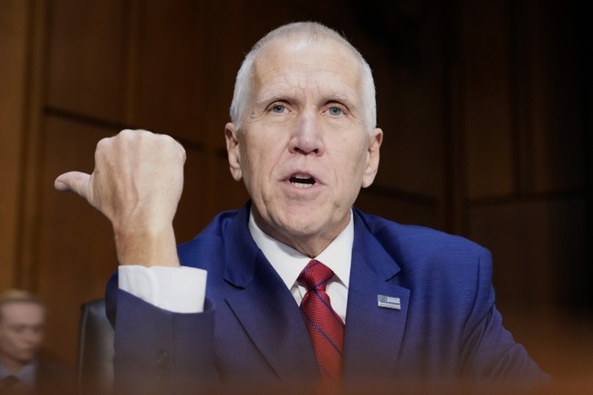 ArmageddonProse's tweet card. Outgoing Sen. Thom Tillis speaks candidly about Trump and his political challenges.