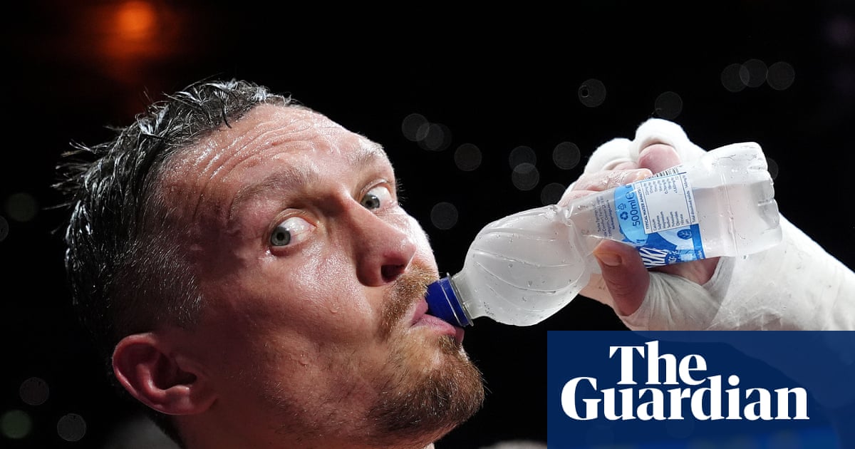 barneyronay's tweet card. No boxer has ever represented his country to this degree: Usyk is a living embodiment of his nation’s defiance of the Russian invasion