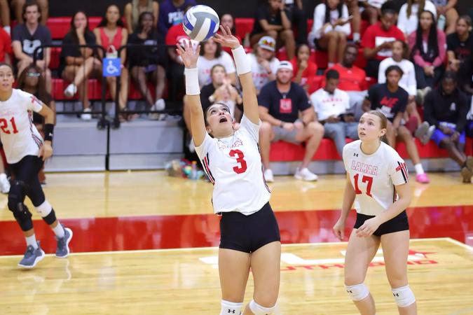 LamarVBall's tweet card. BEAUMONT, Texas — Spring practice is beginning to ramp up for the Lamar University volleyball program.