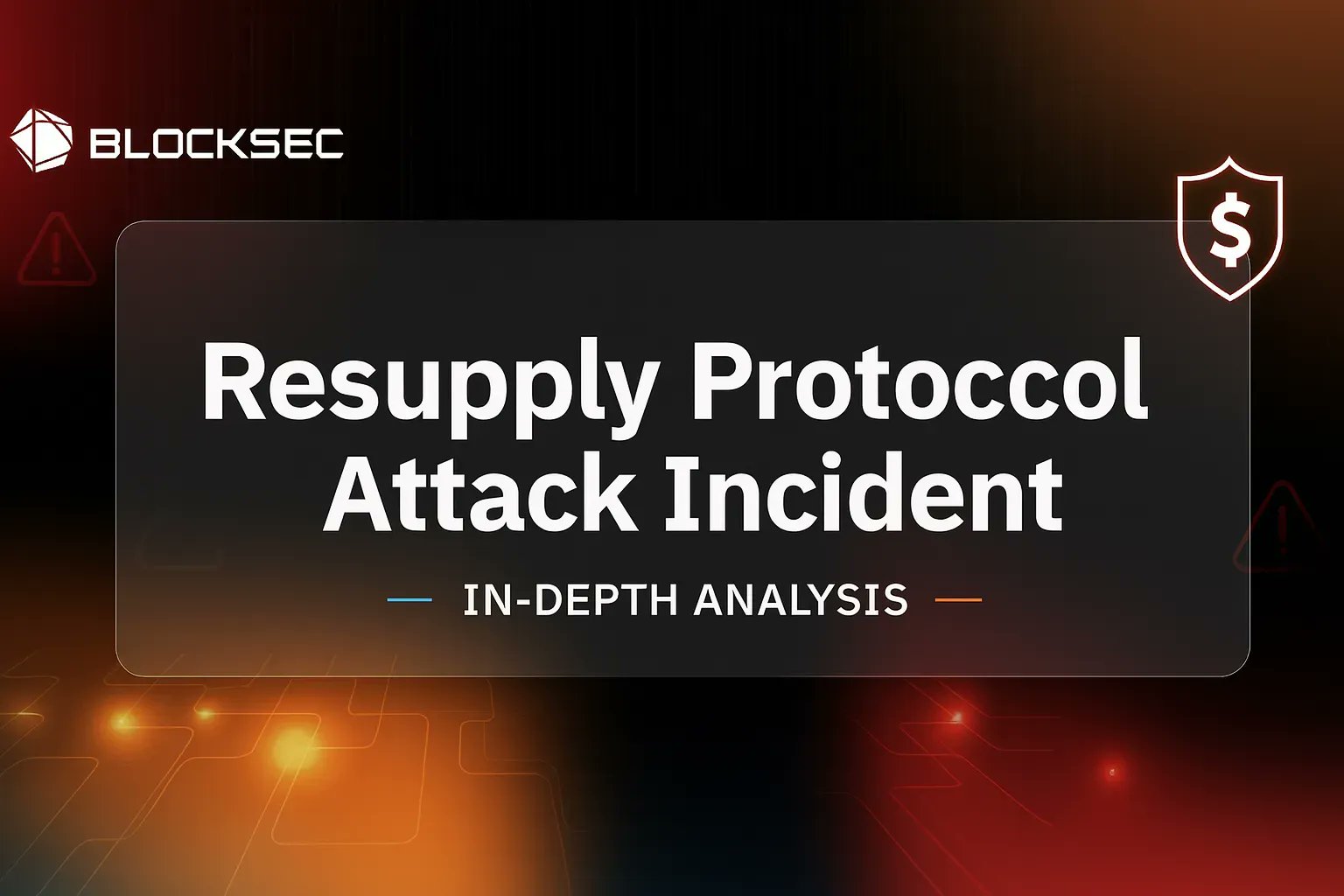 BlockSecTeam's tweet card. This article will provide a more detailed analysis on the resupply stable coin security incident.