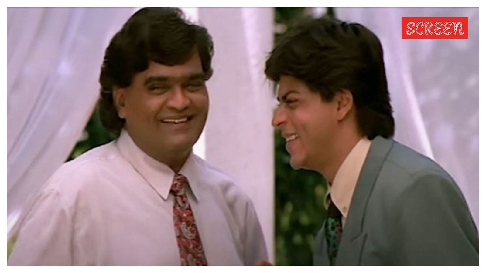 ieEntertainment's tweet card. Ashok Saraf has worked with Shah Rukh Khan in films like Karan Arjun and Yes Boss, and he appears alongside the star in the song Chaand Taare, a part of which is shot in front of Shah Rukh's then-f...