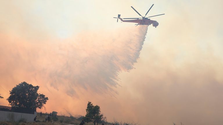 hello_late's tweet card. A politician in Turkey described the scene as "an apocalypse" as forests burned and more than 1,100 firefighters battled the flames. Meanwhile, in Greece, some suburbs of Athens have been evacuated.