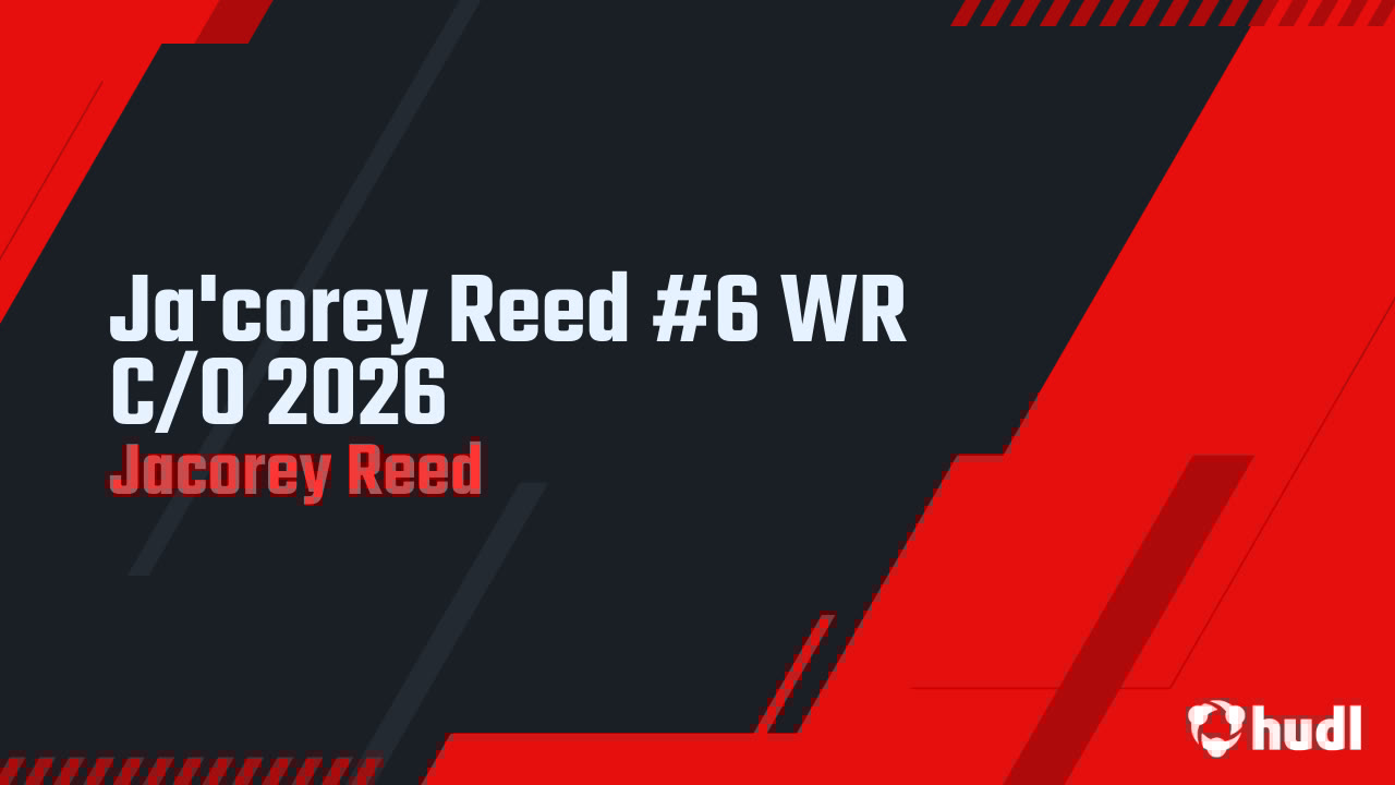 JaCoreyReed1's tweet card. Ja'corey Reed #6 WR C/O 2026