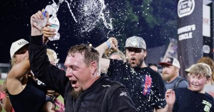JournalNow's tweet card. See the action from Bowman Gray racing Saturday night, July 26, 2025.