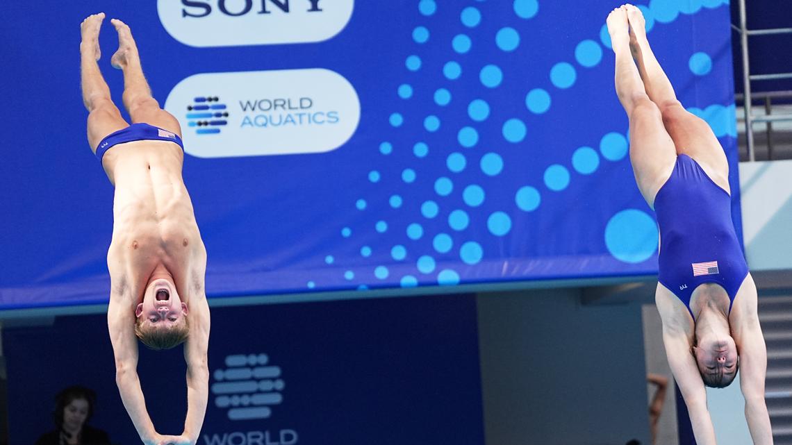 WTHRcom's tweet card. The diving events at the World Aquatics Championships run through Aug. 3.