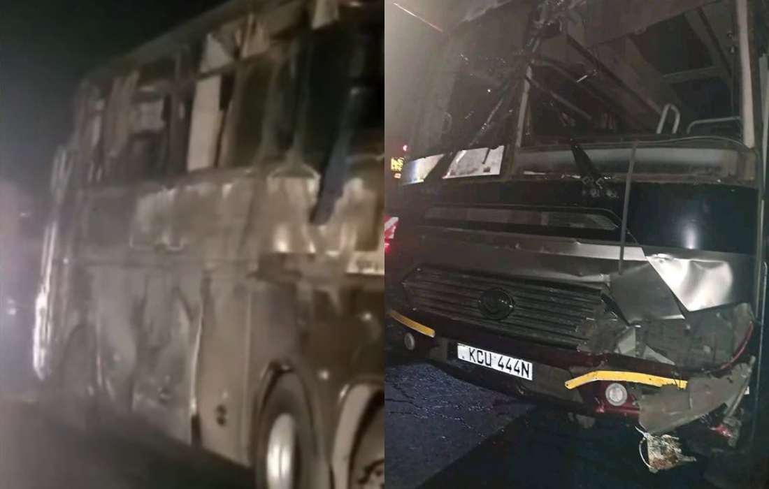 whispers_wire's tweet card. One person has been confirmed dead following a tragic late-night accident near Makindu along the Nairobi-Mombasa highway. The accident was caused by a crash between a Dreamliner bus and a tuk-tuk on...