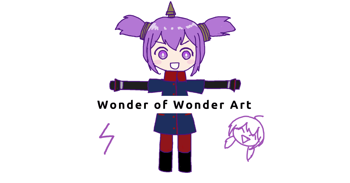 Y3Lg2's tweet card. 描いたイラストが音楽に合わせて踊ります。