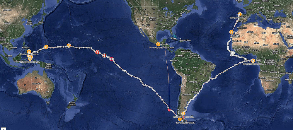 Ruta_Elcano's tweet card. Tras la expedición de Magallanes-Elcano había que regresar a las Molucas a por especias. El capitán general Loaysa lideró ese viaje hace 500 años. Salieron 7 barcos y solo llegó uno. En aquella...