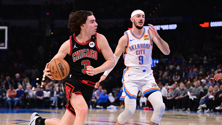 BullsAlerts's tweet card. Star Chicago point guard Josh Giddey remains a restricted free agent as he awaits a new deal.