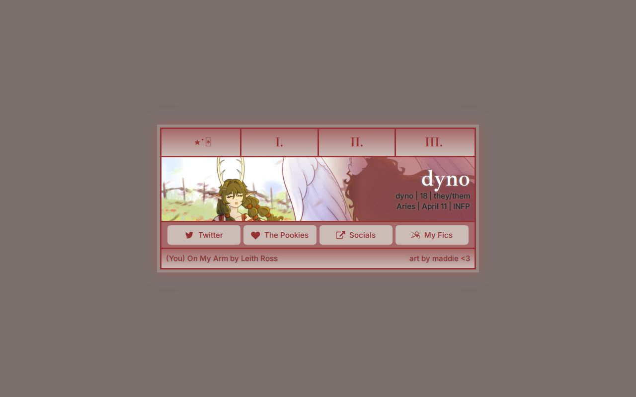 Dyno511's tweet card. dynos carrd