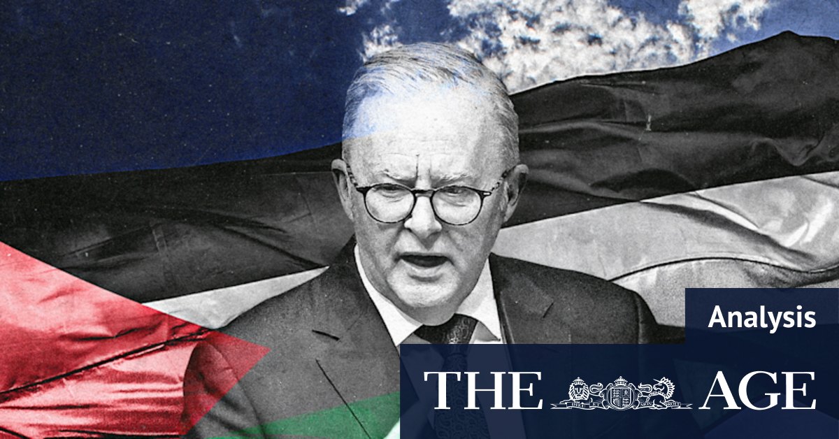 TabularasaMMXIX's tweet card. The prime minister wants to recognise Palestine. The question is one of timing and how to ensure an Australian intervention has the maximum diplomatic impact. 