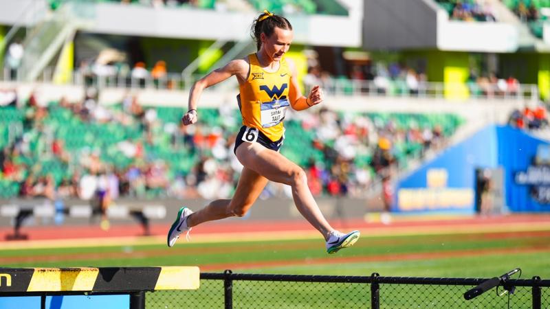 WVUXCTF's tweet card. MORGANTOWN, W. Va. – Graduate student Sarah Tait of the West Virginia University track and field team earned her second career First Team All-American honor at the NCAA Outdoor Track and Field...