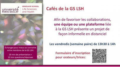 I2BCParisSaclay's tweet card. Le prochain café se tiendra le vendredi 22 novembre 2024 en visioconférence de 13h30 à 14h avec la participation de Denis Faure (I2BC) qui nous parlera sur « The versatile lifestyle of the plant...