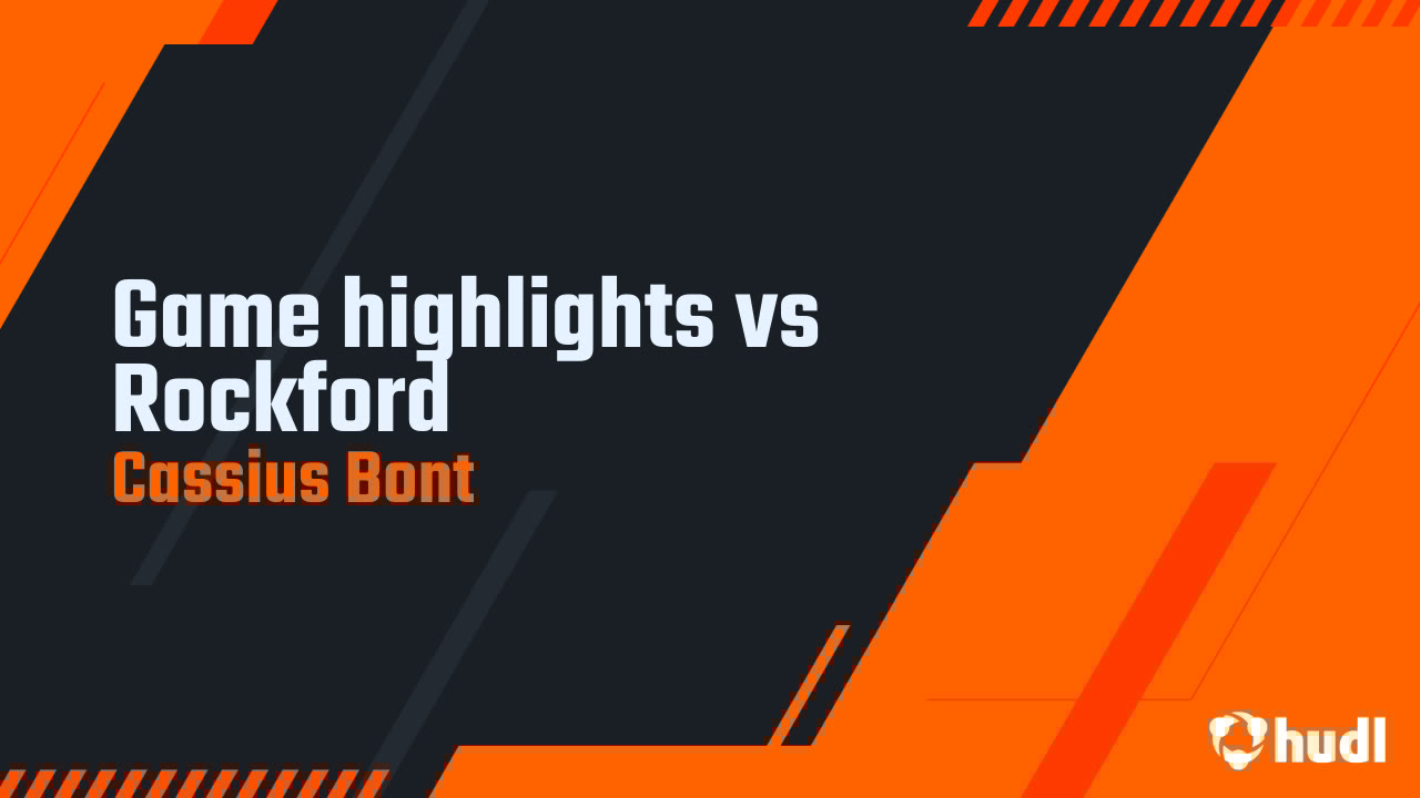 CassiusBont's tweet card. Game highlights vs Rockford