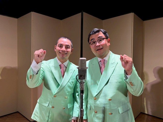 suetakatomu's tweet card. 　毎日放送の福島暢啓アナウンサー（38）と、落語家の錦笑亭満堂（41）による漫才コンビ「ヤングタウン」が19日、東京・浅草東洋館で公演を行い、全国5都市を回る漫才ツアーが開幕した。また、ナイツ・塙宣