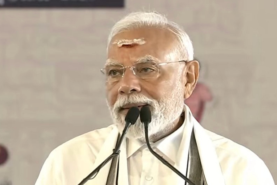 SwarajyaMag's tweet card. 'Rajaraja And Rajendra Chola Symbolise India's Identity And Pride': PM Modi Visits Gangaikonda...