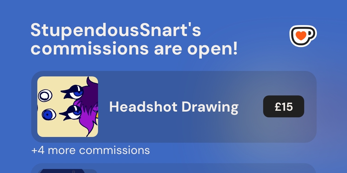 StupendousSnart's tweet card. Commissions Open! Click to see StupendousSnart's commission menu.