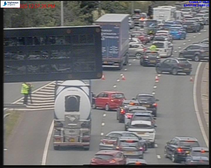 TheOldhamTimes's tweet card. Emergency services have shut the M60 again The motorway is shut both directions between Eccles, junction 11 and junction 12 Diversions are in place