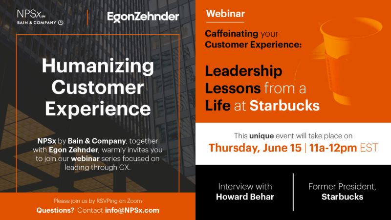 FredReichheld's tweet card. Former Starbucks executive Howard Behar was a standout presenter a few years back at Bain's NPS Loyalty Forum. I learned so many things from him - including how heavily Starbucks relies on front line...