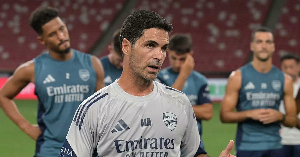 ArsenalFC_fl's tweet card. LIVE: Follow right here for updates from Mikel Arteta's Arsenal press conference following the team's 3-2 pre-season friendly win against Newcastle United in Singapore