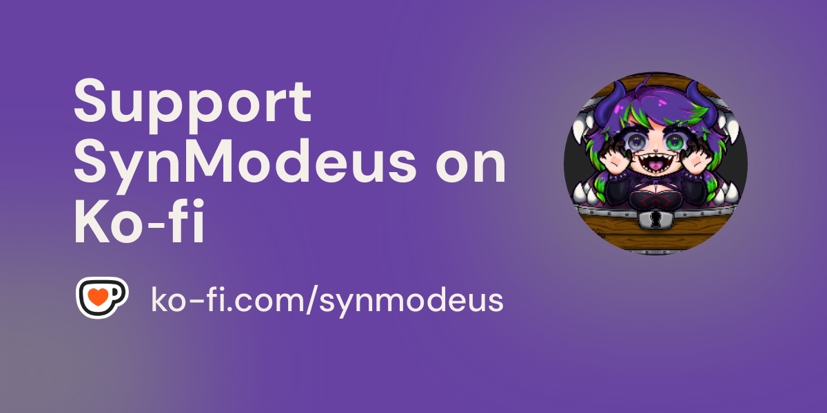 SynModeus's tweet card. Become a supporter of SynModeus today!