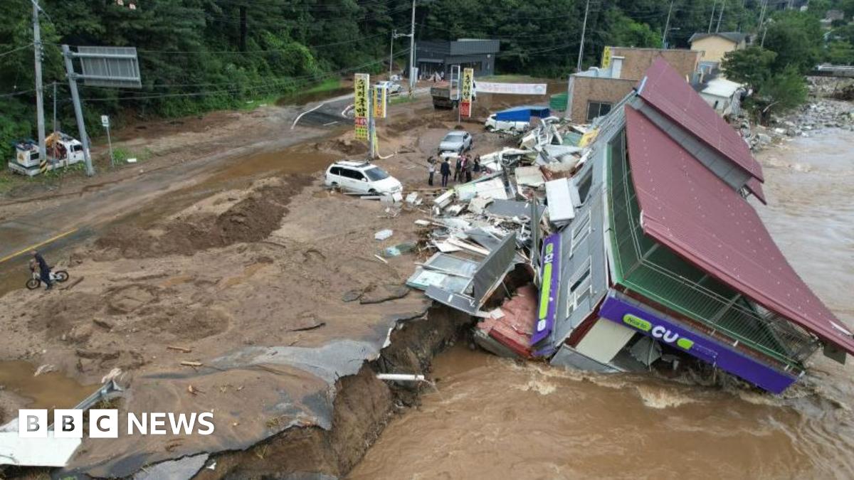 JustStop_Oil's tweet card. There are fears the death toll will rise after raging floods destroyed roads, submerged buildings and ravaged farmland.