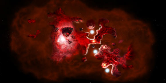 almaobs's tweet card. As part of the CRISTAL (CII Resolved ISM in STar-forming galaxies with ALMA) survey, astronomers peered back to when the Universe was only about one billion years old.