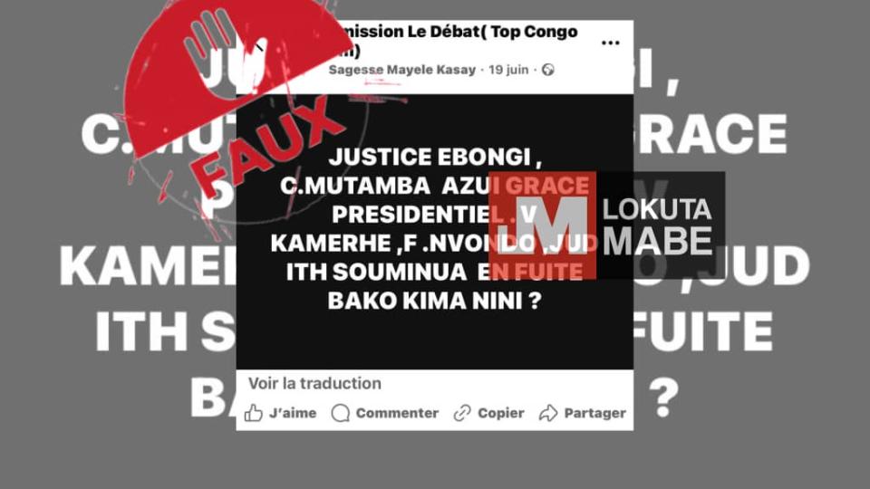 lokutaMABE's tweet card. Un internaute a fait une publication sur Facebook le 19 juin 2025 affirmant que Constant Mutamba a  bénéficié d’une grâce présidentielle. Cependant, cette affirmation est fausse, car une personne ne...
