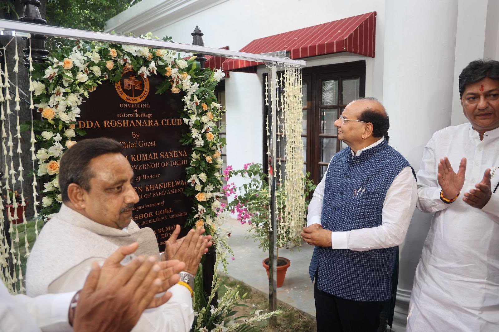 Navinupadhya's tweet card. By PC Bureau New Delhi, July 27 — Delhi Lieutenant Governor V.K. Saxena on Saturday unveiled the restored and refurbished