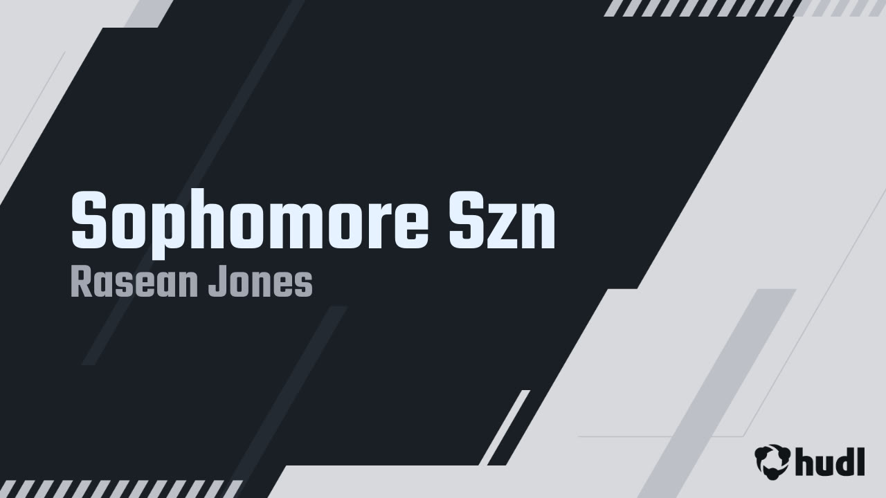 RaseanJones8's tweet card. Sophomore Szn