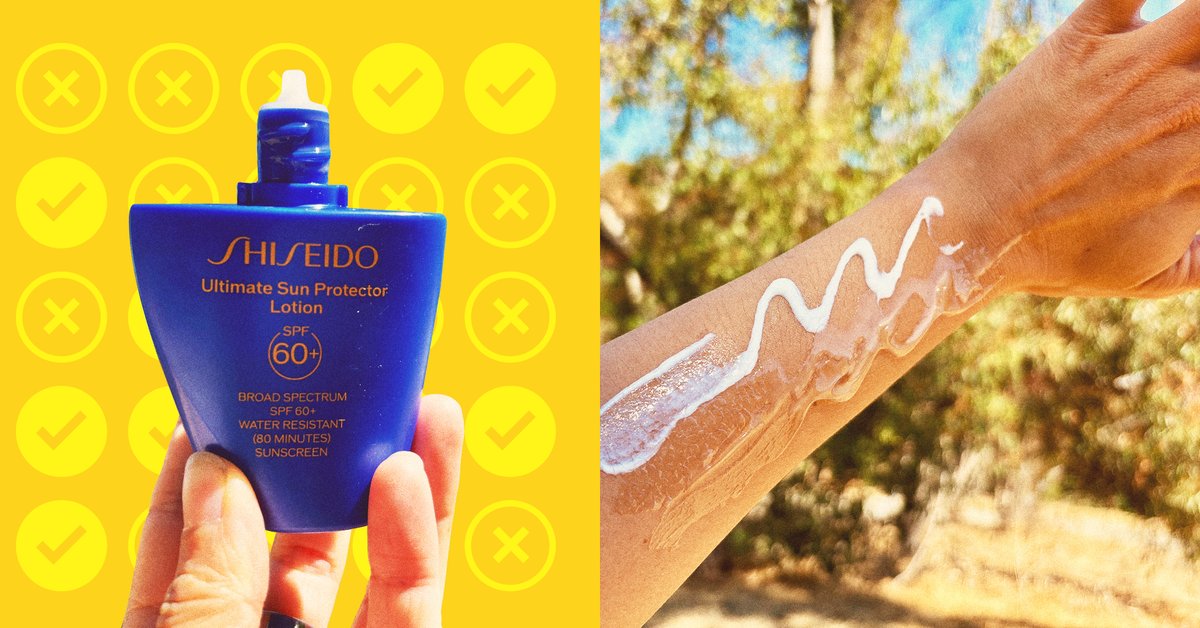 wirecutter's tweet card. Shiseido states that its Ultimate Sun Protector Lotion, a broad spectrum sunscreen, works better when you sweat. We decided to investigate.