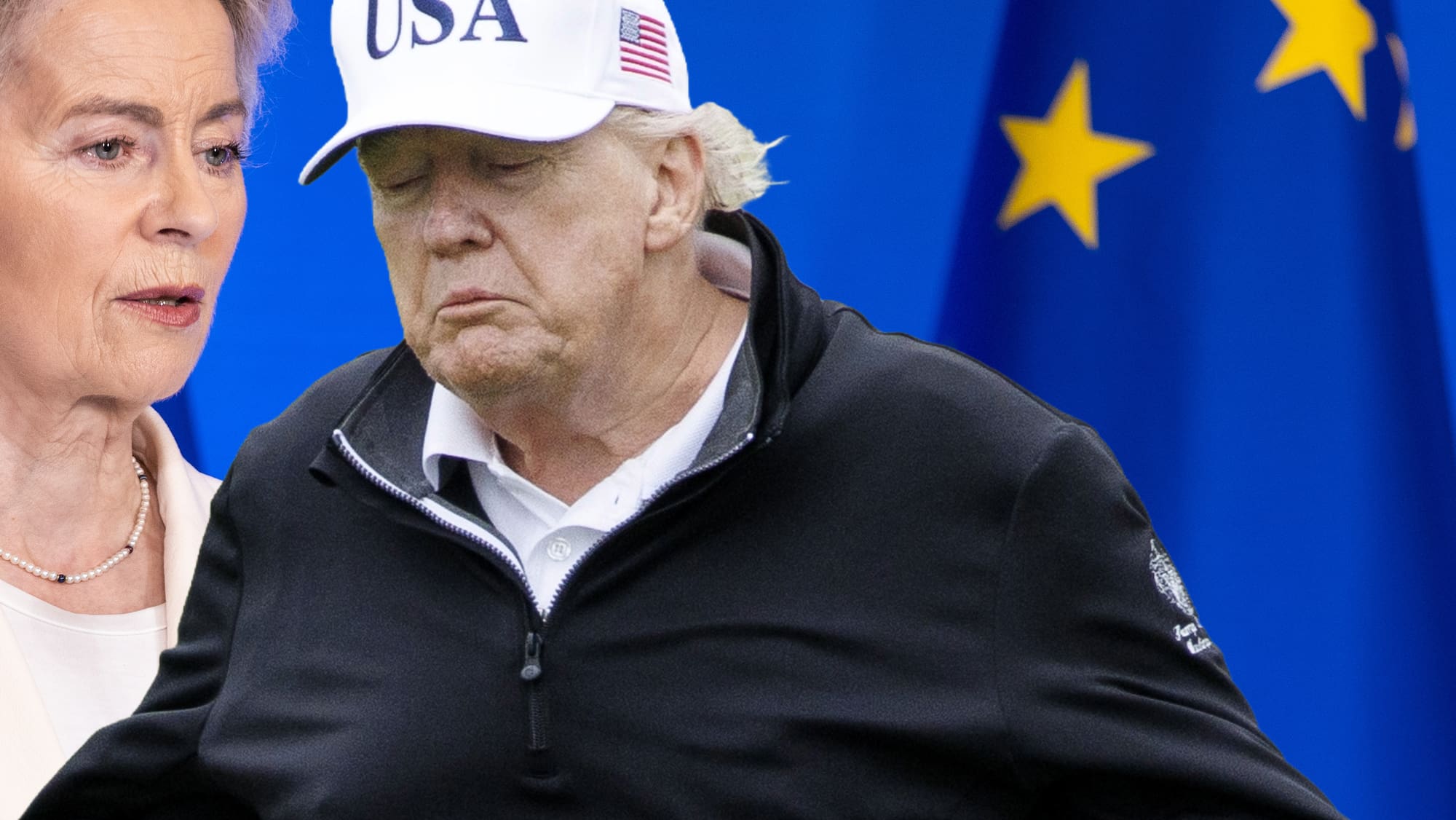 schweizim's tweet card. US-Präsident Trump trifft EU-Kommissionspräsidentin von der Leyen in Schottland. Ziel ist eine Einigung im Handelsstreit, um drohende Strafzölle abzuwenden. Der Ausgang des Treffens hat weitreichende...