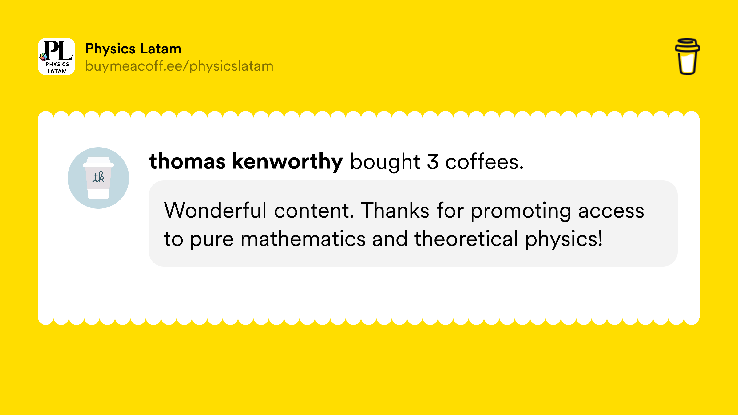PhysicsLatam's tweet card. Physics LATAM is a non-profit project founded in 2022 with support from the ICTP-Physics Without Frontiers, aimed at promoting the education and research of theoretical physics and mathematics in deve