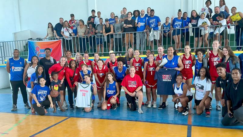 DULadyPanthers's tweet card. RIO DE JANEIRO – Team USA scored a tour-high in points in a 110-60 win over Impacto in Rio De Janeiro Sunday morning as seven team members scored in double figures.
