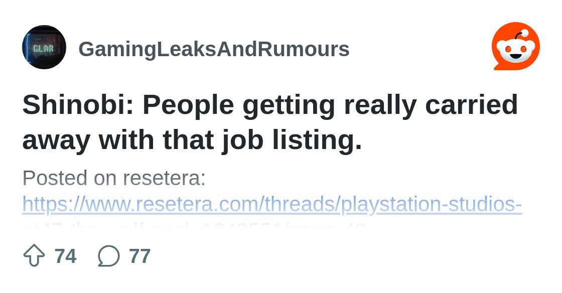 rgamingleaks's tweet card. Explore this post and more from the GamingLeaksAndRumours community
