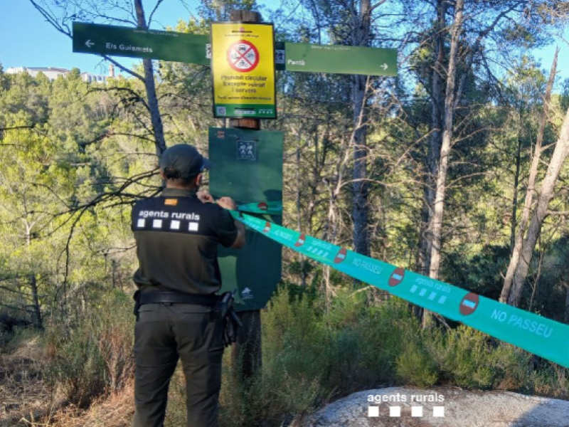 agentsruralscat's tweet card. El Govern demana no abaixar la guàrdia davant l'episodi de perill d'incendi, que s'estén al litoral...