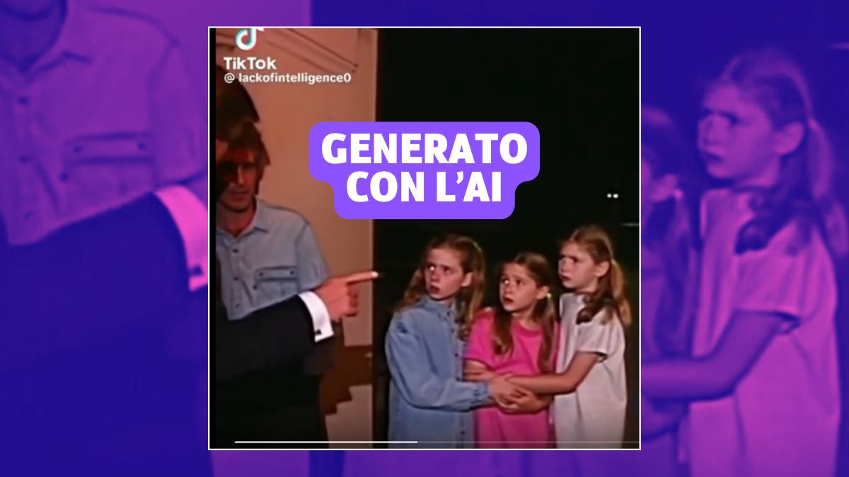 Open_gol's tweet card. La scena risulta generata dall'Intelligenza Artificiale partendo da una foto datata
