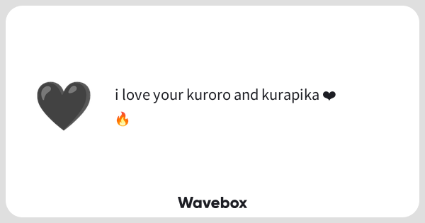 kla_c9's tweet card. Wavebox（ウェーブボックス）は、匿名で絵文字のリアクションを届ける & 受け取るメッセージツールです。